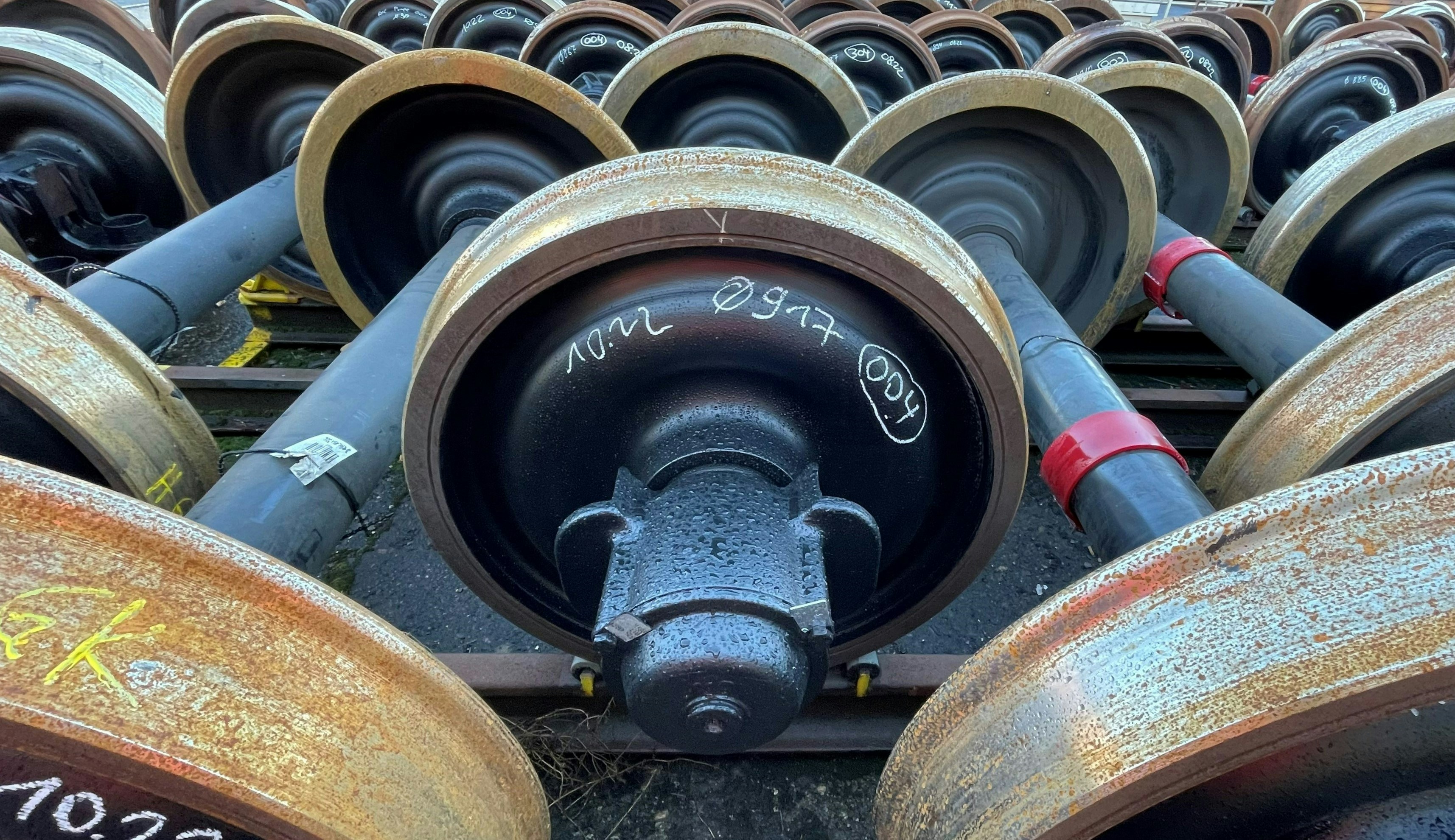 railway-wheelset-traceability علامت گذاری و بازرسی قابلیت ردیابی مجموعه چرخ راه آهن